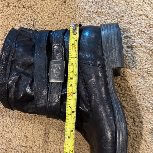 Nero Giardini Black Italian Leather Boots Sz 38/8 #motorbike #punk #grunge - Picture 12 of 16